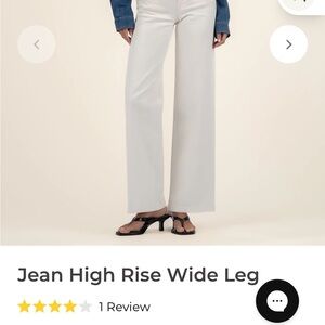 Kut From the Kloth wide leg ecru jeans size 2